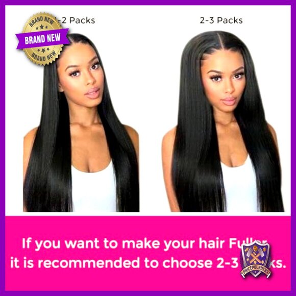 Seamless Clip-In Human Hair Extensions, 14 Inch, 7 Pieces, 110g main image 5
